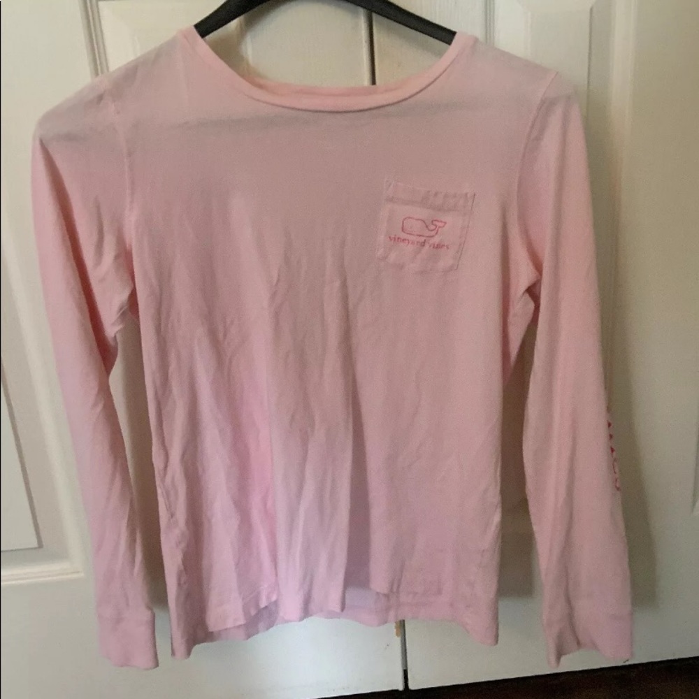 Pink vineyard vines long sleeve